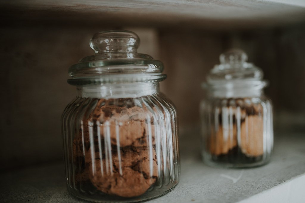 Glass Storage Jars (Set of 3)
