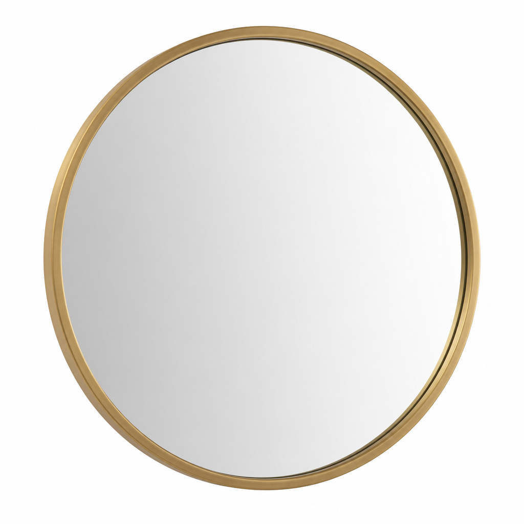 Round Brass Mirror